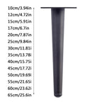 Heavy Duty Iron Furniture Caster Legs With Ball Bearing Wheels Roll Easy On Carpet Or Hardwood, height options shown.