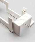 66 Block Punchdown Mount Bracket For Wall Installations, Standard B Bracket Design, Durable Flame Retardant UL 94V0 Plastic, Mounts 66 Punchdown Blocks Measuring 10 X 3.3 X 1.9 Inches, Easy Install And Secure Fit, white wall bracket