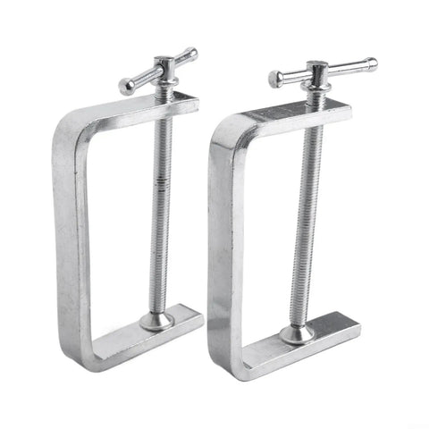 Rock Solid Alloy Steel C Clamps For Wood And Plastic Tighten With Confidence And Keep Projects On Track Easy Compact Portable Clamp Set