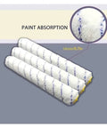 Sick Wall Painting Roller Set With Handle And 18mm Microfiber Cover For Super Smooth Finish reusable microfiber rollers.