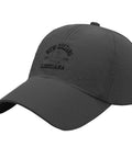 New Orleans Inspired Dark Grey Adjustable Cap For Men With One Size Fits Most Comfy Buckle Closure, Lightweight Breathable Materials.