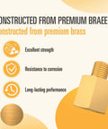 One Eighth Inch Male To Three Eighth Inch Female NPT Brass Pipe Fitting Reducer Adapters Water Line Connector, premium brass details