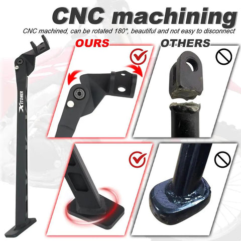Aluminum Dirt Bike Kickstand For CRF250R CRF450X CRF450R CR125 CR250 Motorcycles Lightweight Rust Resistant Side Stand comparison