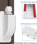 Solar Cable Entry Gland Single Port Waterproof ABS IP68 Duct 3-12mm For RVs Boats White 2 Pack with tape and screw fixing options