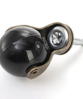 Close-up of one Eight Pack Two Inch Ball Caster Wheels With Swivel Stem In Antique Brass For Furniture Chairs Sofas And Cabinets