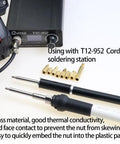 Heat Set Insert Tool Kit For M2 To M8 Brass Knurled Nuts With Embedded Insertion Tips Hot Melt Adapter Set for T12 Soldering Iron