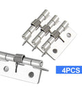 Luomorgo 4-pack stainless steel spring-loaded cabinet hinges, 1.5-inch, self-closing.