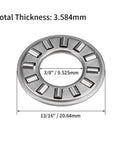 TC613 Thrust Needle Roller Bearings With Washers 3 By 8 Inch Bore 13 By 16 Inch OD 5 By 64 Inch Width 3 Pack shown in close-up