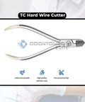 Orthodontic Hard Wire Cutter Pliers With Tungsten Carbide Tips, Stainless Steel Dental Instrument for Cutting Hard Wires