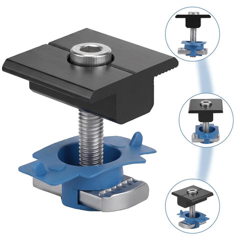 10 Piece Mid Clamp Kit For Solar Panels Compatible With Unistrut Rails 30mm And 35mm Aluminum Brackets Includes M8 Screws Channel