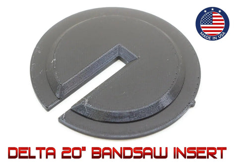 20 Inch Bandsaw Table Insert Plate Delivers Precise Fit And Stable Blade Support, made in USA, with flush surface for low friction
