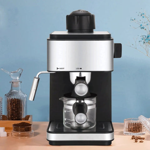 Built In Coffee Machine With Milk Frother, Home Barista Style Espresso Maker For Cappuccinos And Lattes, Electric Coffee Brewer