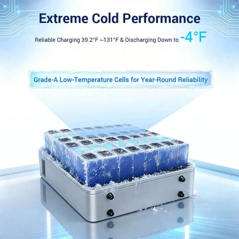 Badass 100Ah 48V Lithium Wall Mount Battery Kit With Slick Wifi Monitoring And Rock Solid 100A Bms Built In for extreme cold performance.