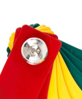Close-up of color-coded Brake Pad Thickness Gauge Tool Set Of 8 for Quick Brake Lining Check with visible fastener.