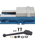Heavy Duty 3 Inch Bench Clamp Mill Vise Delivering Knockout Holding Power And Rock Solid Grip Featuring Beefy Cast Iron Base for milling projects.
