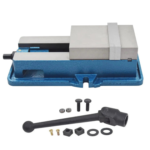 Heavy Duty 3 Inch Bench Clamp Mill Vise Delivering Knockout Holding Power And Rock Solid Grip Featuring Beefy Cast Iron Base for milling projects.