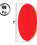 Totally Kid Approved Two Color Counters 100 Pack In Heavy Duty Plastic Case, red and yellow 1 inch disc for math drills.