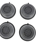 Non Slip Washing Machine Foot Mats and Refrigerator Stabilizers for Vibration Control displayed in grey anti skid design.