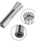 Pro Grade Twenty Three Piece R8 Mill Collets Set With Internal Seven Sixteenths To Three Quarters Inch Range close-up of R8 collet