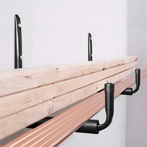 Heavy Duty 9 Inch Arm Wall Mount Storage Hooks Set With EVA Protector Indoor Outdoor Garage Hangers Organizer For Ladders Tools Bikes Hoses Gear And More 6 Pack holding wood planks