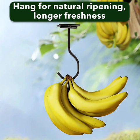 Game Changer Foldable Banana Hook With Strong Peel And Stick Adhesive For Under Cabinet Storage And No Hassle Easy Peasy Space Saver Slick Black Hanging Rack