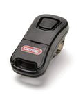 Black compact remote from Universal Garage Door Opener Conversion Kit DIY Friendly That Upgrades Most Brands Openers To Intellicode Security