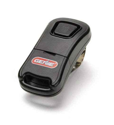Black compact remote from Universal Garage Door Opener Conversion Kit DIY Friendly That Upgrades Most Brands Openers To Intellicode Security