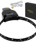 60 Inch Body Measuring Tape With Lock Pin And Push Button Retract in black, dual inch and centimeter scale, portable design