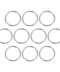 Split Key Rings 2mm Thick 35mm Outer Diameter Open Jump Rings In 304 Stainless Steel For Keychains, DIY Jewelry, Car Key Hanging, 10 Pack