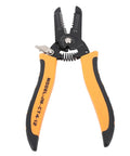 Tough As Nails Carbon Steel Wire Stripper Pliers With Safety Lock For 10 To 22 Awg Wiring Harnesses showing blade design and gripper handle.