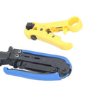 Heavy Duty Coaxial Cable Crimping Pliers Workhorse Set with Adjustable F Connector Crimper Stripping Pliers for RG6 RG59 RG11
