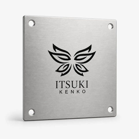 4-Hole Metal Mounting Plate For Heavy-Duty Furniture Repair And Cabinet Reinforcement with logo and corner holes