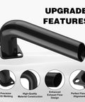 Exhaust Header Pipe Kit For Predator 212cc 224cc And GX160 GX200 Engines Coleman CT200U Mini Bike, steel pipe with features listed