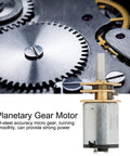 Rugged All Metal 6V DC Gear Motor with 6mm Gearbox, showcasing all-steel micro gears and copper reducer for high torque transmission.