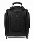 Softside Underseat Carry On Bag With Wheels Lightweight 15-Inch Luggage For Travel Compact Upright Two-Wheel Roll On 26 L Capacity Durable Eco Friendly Black