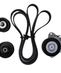 Essential Timing Belt Tensioner Pulley Kit For Benz W221 W164 W211 W203 C300 C350 E350 ML350 M272 06-11 Model With A2722000270 Part That Knocks It Out Of The Park And Keeps Your Engine Running Smooth Like A Pro Install. black pulley kit with serpentine belt and tensioner for Mercedes M272 engine
