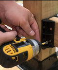 Installing Beefy Sturdy 2x4 Railing Hangers for Wood Deck Railings Actual 1.5 x 3.5 Black Heavy-Duty Reinforced Polypropylene Brackets
