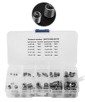 Wire Screw Sleeve Set, 60 Pieces, 304 Stainless Steel Thread Repair Inserts Kit with Plastic Box, various sizes shown