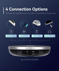 4K AI Auto Tracking PTZ Conference Camera System with Bluetooth Speakerphone and Microphone connections view