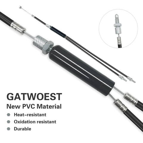 Close-up of Pro Grade BMX Bike Gyro Brake Cable Kit with new PVC material, heat-resistant and durable components.