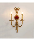 Real Deal Vintage All Copper Wall Sconce For Bedroom Living Room Hallway Features Smooth Dewaxed Finish And Steel Mount, two-light design.