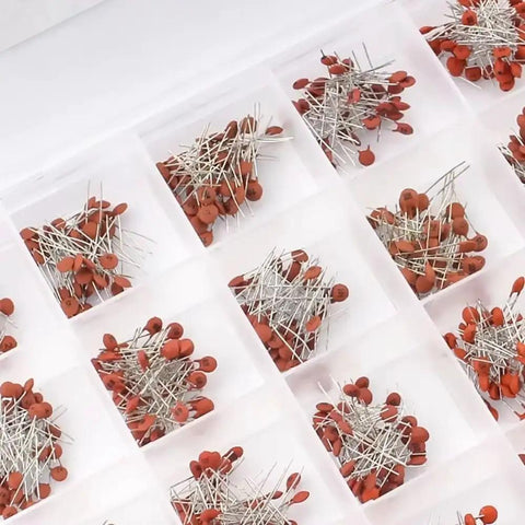 All In One Ceramic Capacitor Assortment Kit 960 Pieces 24 Values From 2pF To 0.1uF 50V Rating Great For DIY Electronics