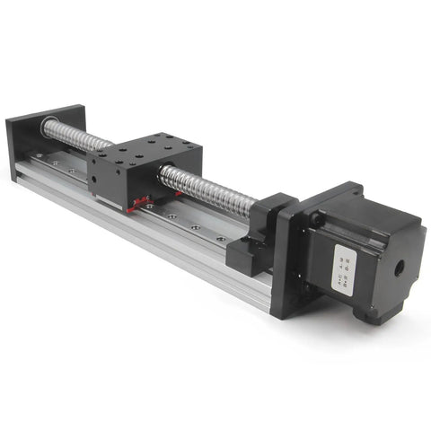 Dual Linear Rail Guide Ballscrew SFU1605 Kit with NEMA23 Stepper Motor 200mm Stroke for CNC Router X Y Z Linear Stage