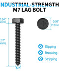 TV Wall Mount Hardware Kit With M7 Lag Bolts Wall Anchors Washers Screws Allen Key And Bubble Level For Easy Install shown