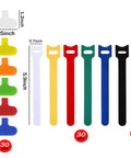 60 Pack Cable Labels and Cord Organizer Kit with colored ties, labels, and marker for home office electronics cable management.