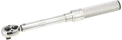 Micro-Adjustable Torque Wrench 30-200 In-Lb Range, Three Eighths Inch Drive Click Type With Ratchet, durable steel build