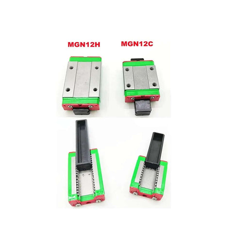 Ultra Precise Miniature Mgn7C Linear Guide Rail Kit With 2 Smooth Slide Blocks For Smooth R8 CNC Builds And High End DIY Machine Projects, MGN12H/MGN12C