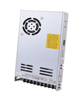 Top Shelf 24 Volt 350 Watt Switching Power Supply For Industrial Automation And Led Arrays With Wide Voltage Input Range And Smooth High Efficiency Dc Output, showing rear details and terminals.