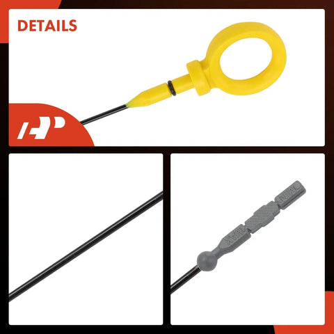 Engine Oil Dipstick For Audi V6 Engines 2.8L 3.0L 3.2L Measuring Rod Dipstick With Precision Markings close-up details