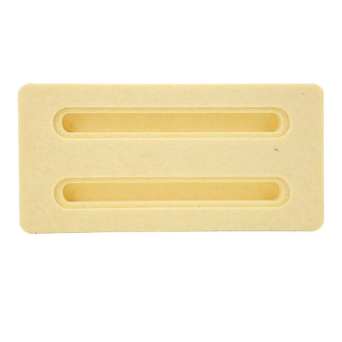 Top view of Hydrofoil Mount Box Base for Surf Foil and Windsurfing Boards Lightweight PVC Foam Rail Accessory
